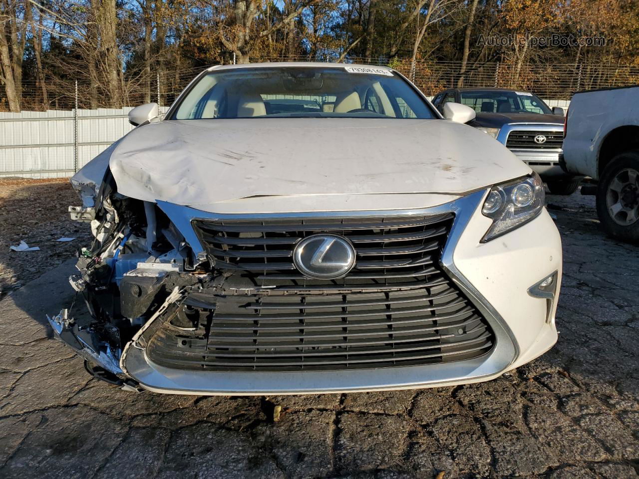 2016 Lexus Es 350 White vin: JTHBK1GG7G2241630