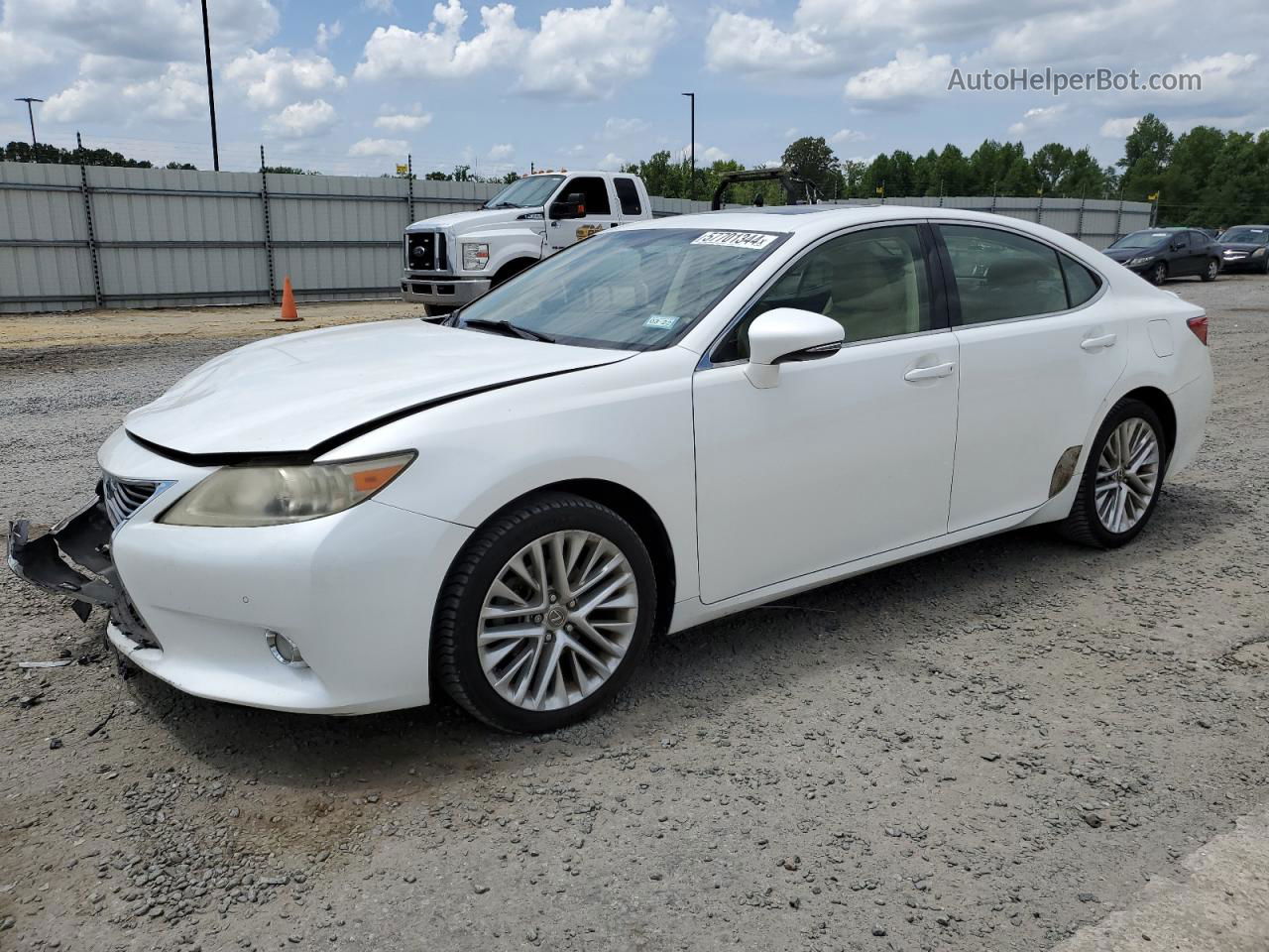 2013 Lexus Es 350 White vin: JTHBK1GG8D2050004