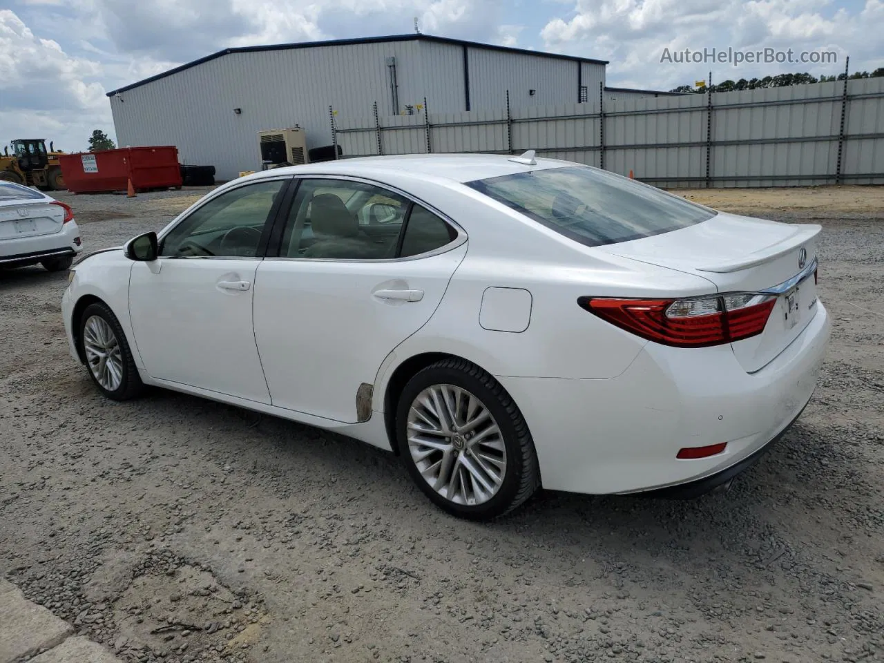 2013 Lexus Es 350 White vin: JTHBK1GG8D2050004