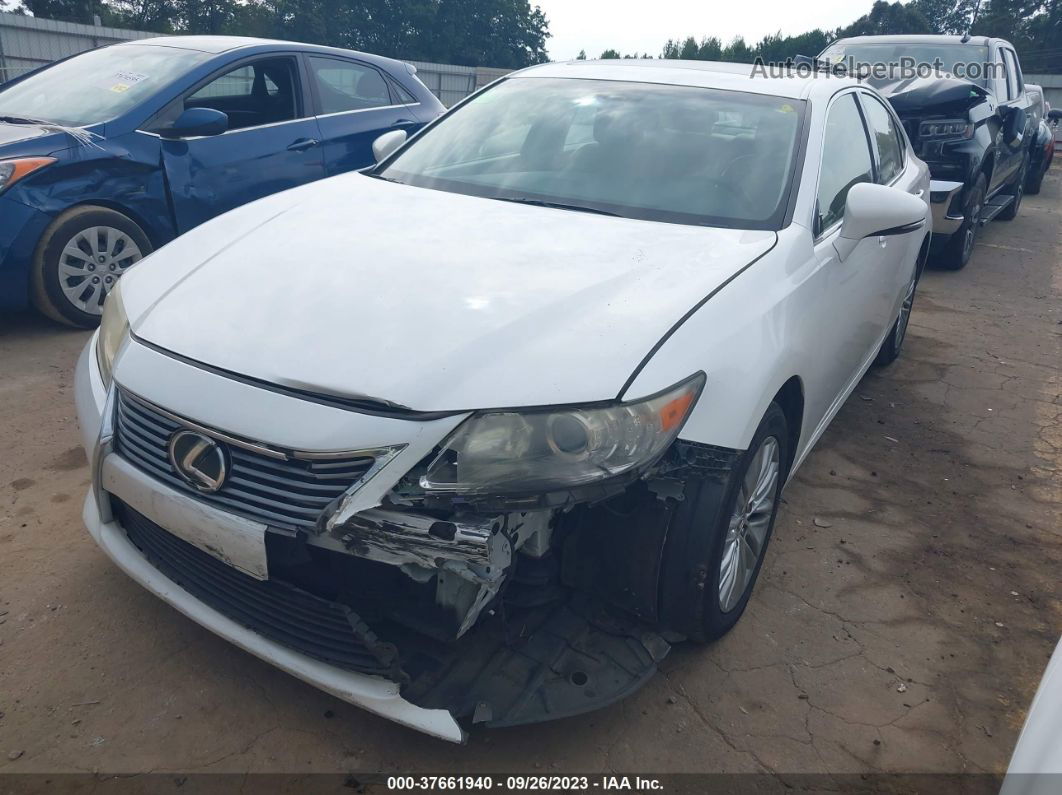 2013 Lexus Es 350 4dr Sdn White vin: JTHBK1GG8D2055896