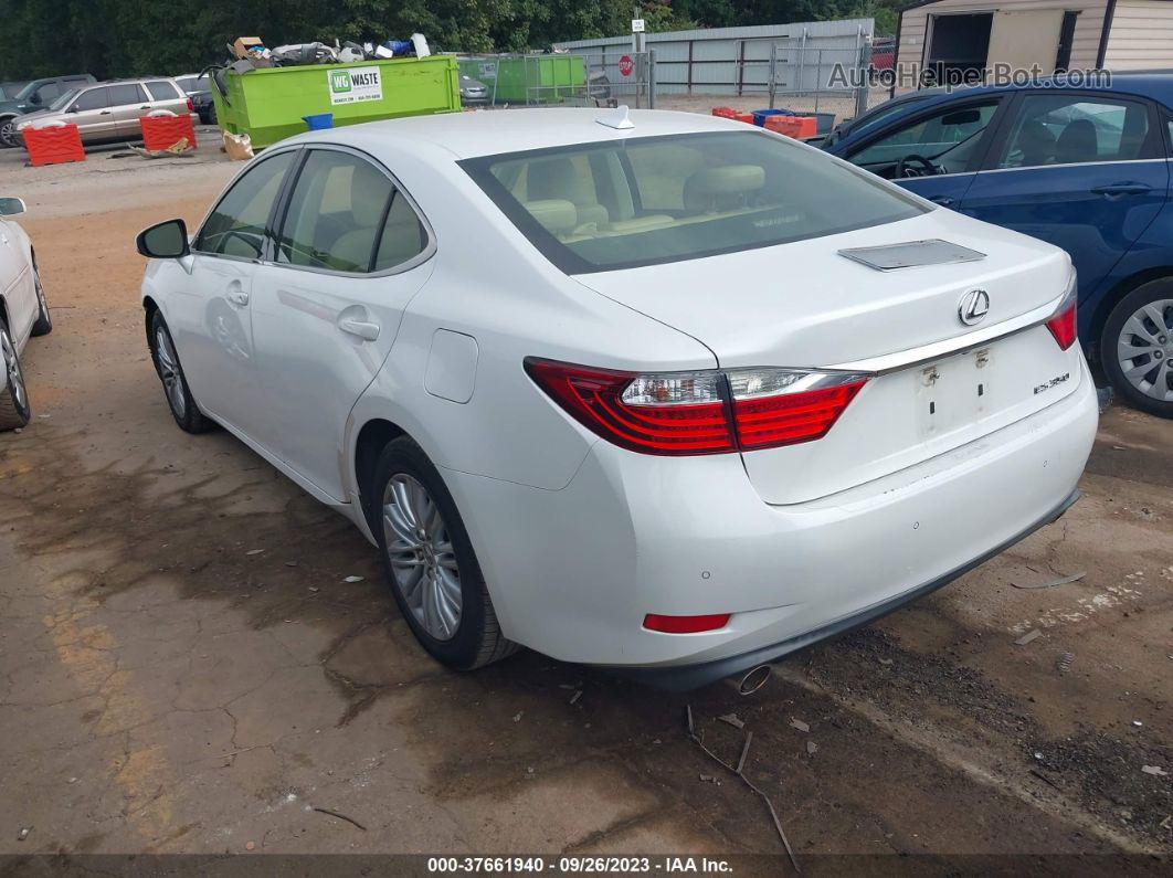 2013 Lexus Es 350 4dr Sdn White vin: JTHBK1GG8D2055896