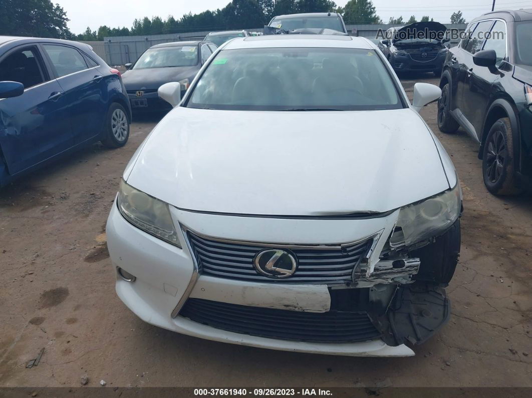 2013 Lexus Es 350 4dr Sdn White vin: JTHBK1GG8D2055896