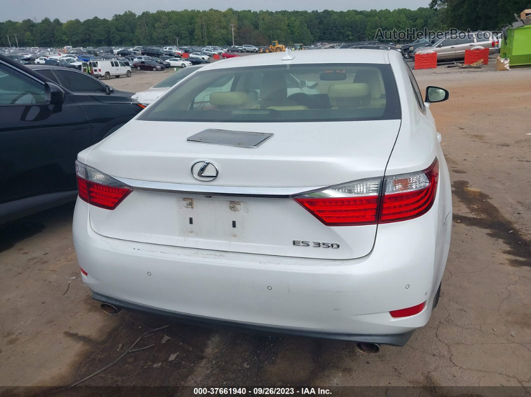 2013 Lexus Es 350 4dr Sdn White vin: JTHBK1GG8D2055896