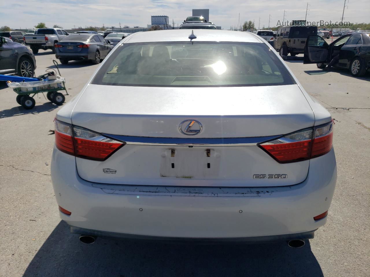 2014 Lexus Es 350 White vin: JTHBK1GG8E2086163