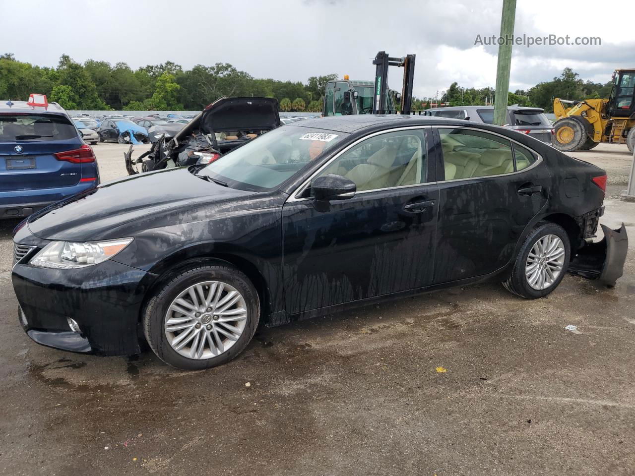 2014 Lexus Es 350 Black vin: JTHBK1GG8E2089872