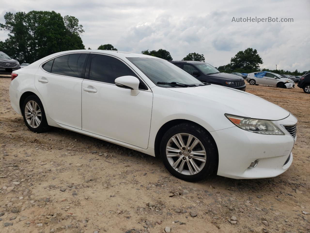 2014 Lexus Es 350 White vin: JTHBK1GG8E2103902