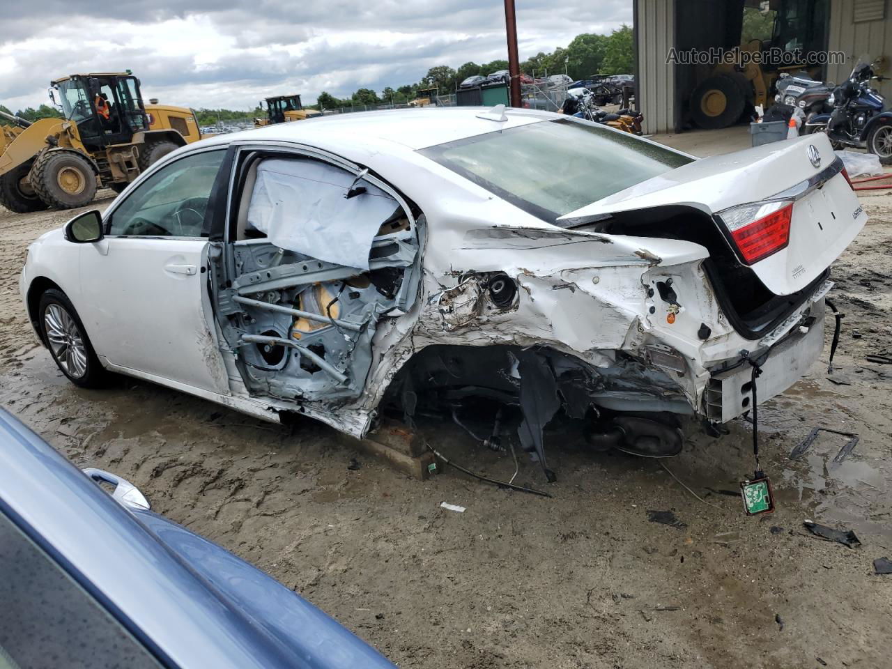 2014 Lexus Es 350 White vin: JTHBK1GG8E2144174