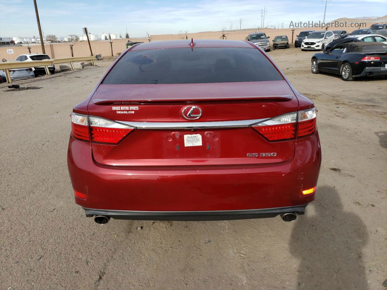 2015 Lexus Es 350 Red vin: JTHBK1GG8F2162854