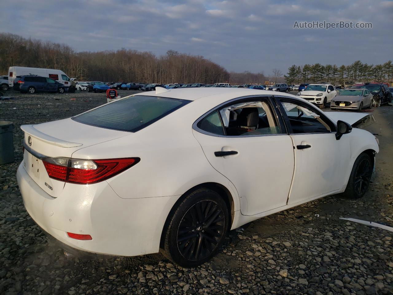 2015 Lexus Es 350 White vin: JTHBK1GG8F2179136