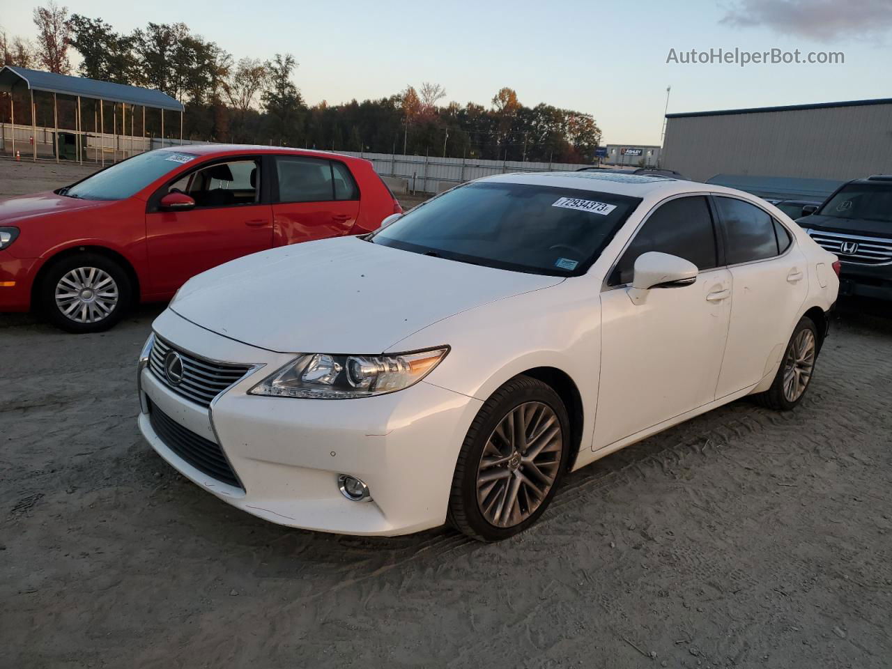 2015 Lexus Es 350 White vin: JTHBK1GG8F2196762