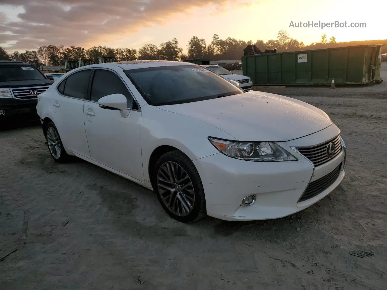 2015 Lexus Es 350 White vin: JTHBK1GG8F2196762