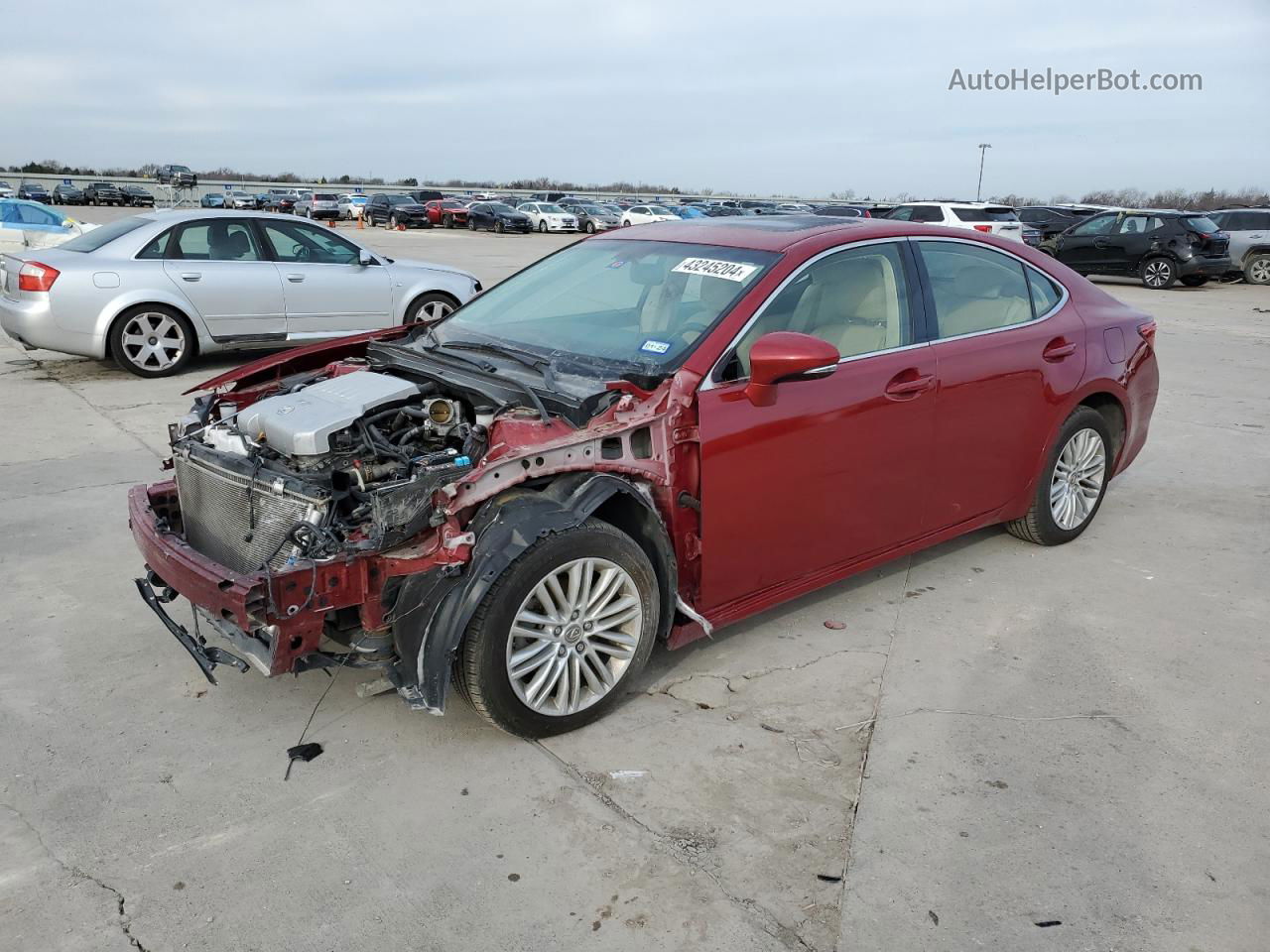 2015 Lexus Es 350 Burgundy vin: JTHBK1GG8F2200020