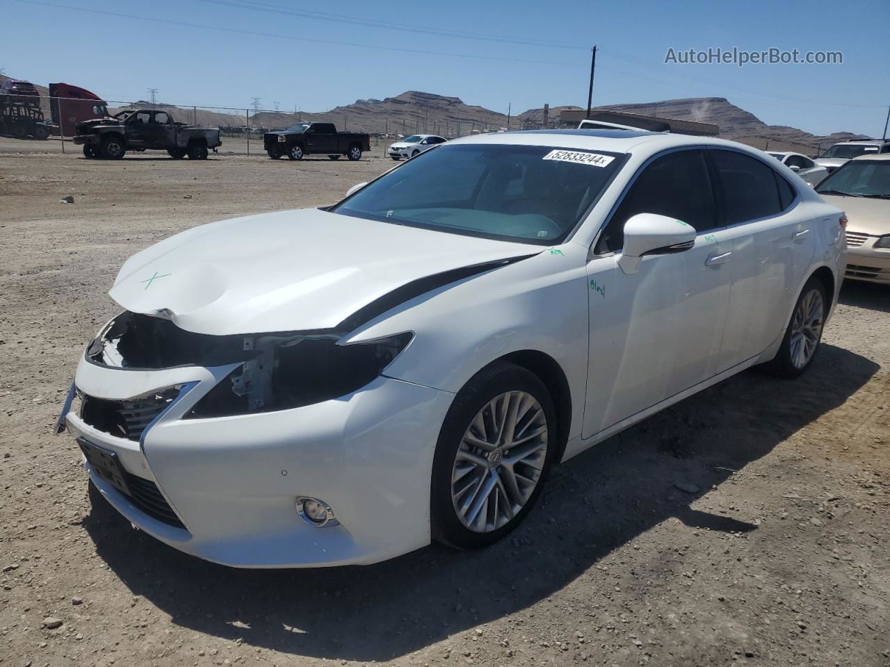 2015 Lexus Es 350 White vin: JTHBK1GG8F2205346