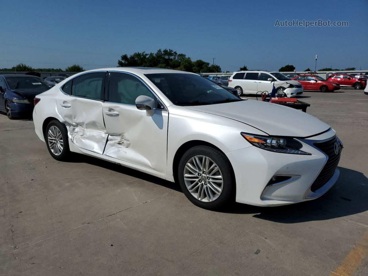 2016 Lexus Es 350 Белый vin: JTHBK1GG8G2215750