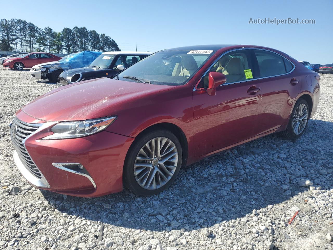 2016 Lexus Es 350 Burgundy vin: JTHBK1GG8G2225369