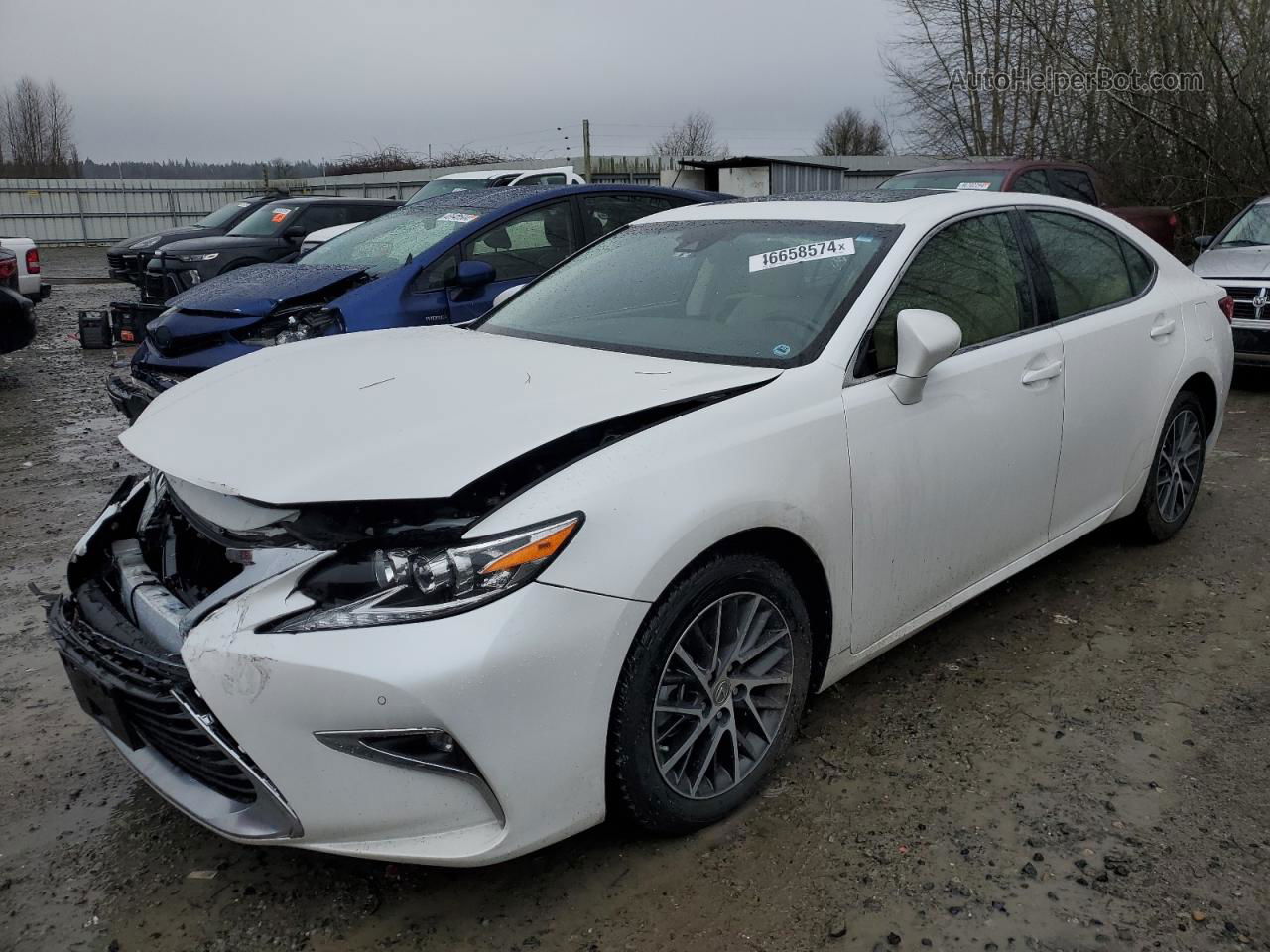 2016 Lexus Es 350 White vin: JTHBK1GG8G2240633