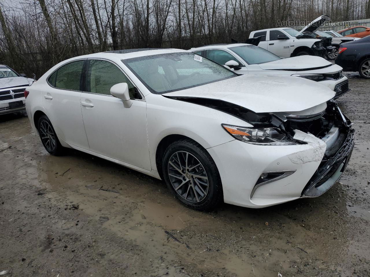 2016 Lexus Es 350 White vin: JTHBK1GG8G2240633