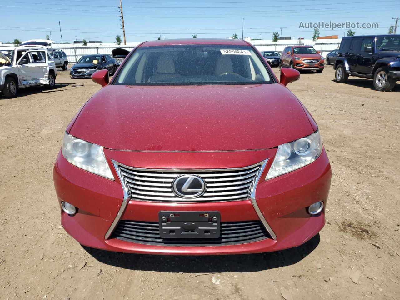 2013 Lexus Es 350 Red vin: JTHBK1GG9D2028609