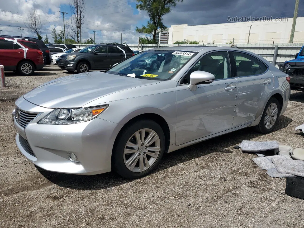 2013 Lexus Es 350 Silver vin: JTHBK1GG9D2040341