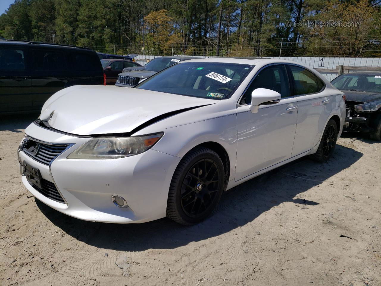 2013 Lexus Es 350 White vin: JTHBK1GG9D2049136