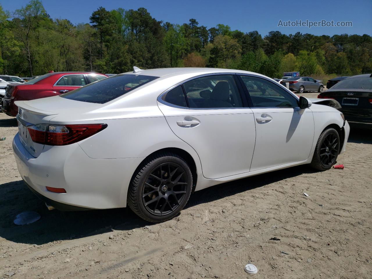 2013 Lexus Es 350 White vin: JTHBK1GG9D2049136