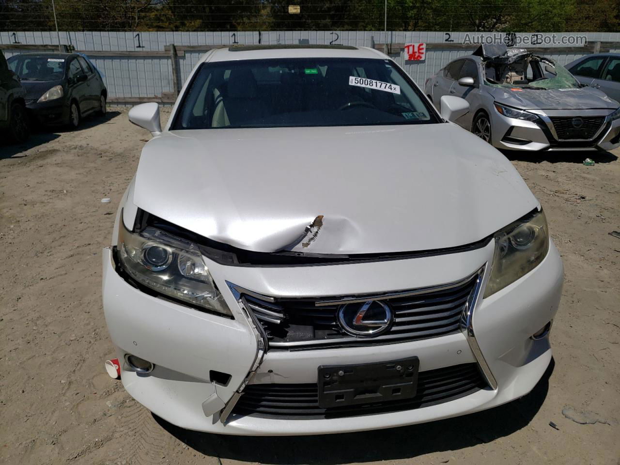 2013 Lexus Es 350 White vin: JTHBK1GG9D2049136