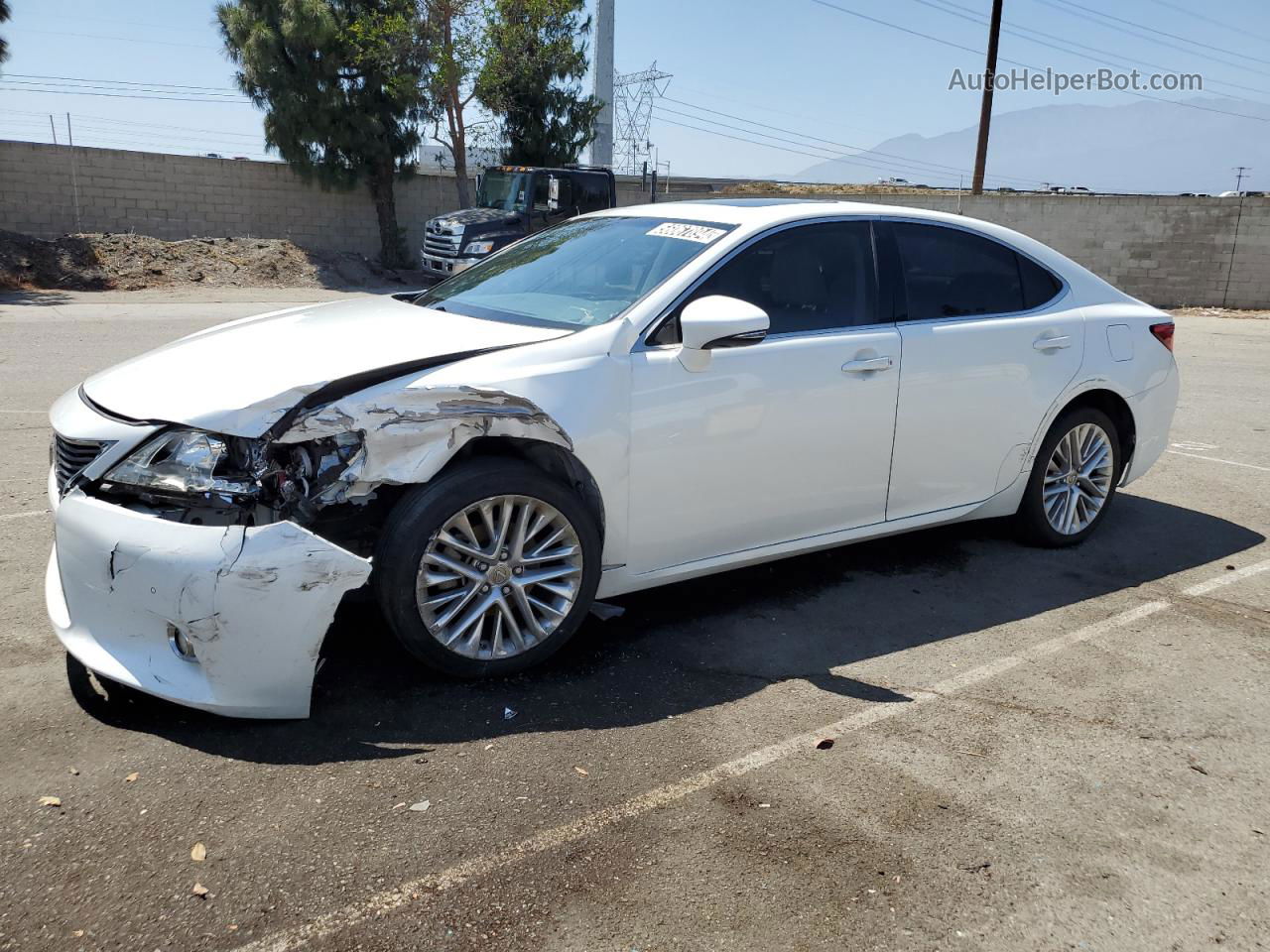 2013 Lexus Es 350 White vin: JTHBK1GG9D2053090