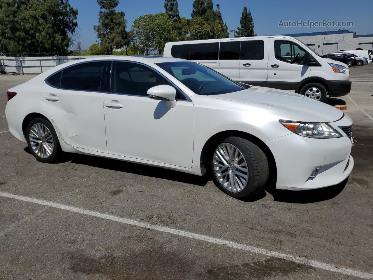 2013 Lexus Es 350 White vin: JTHBK1GG9D2053090