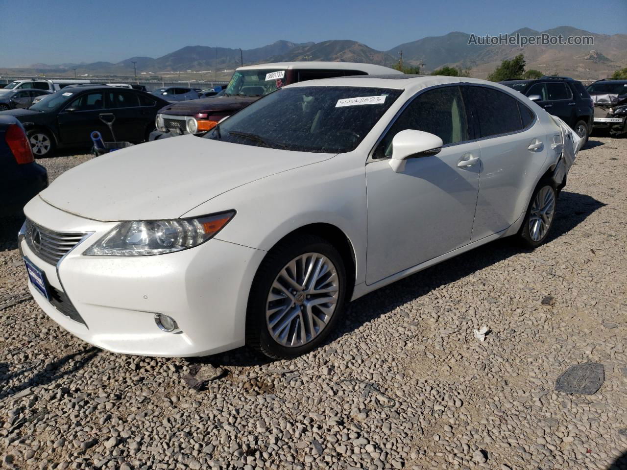 2013 Lexus Es 350 White vin: JTHBK1GG9D2078622