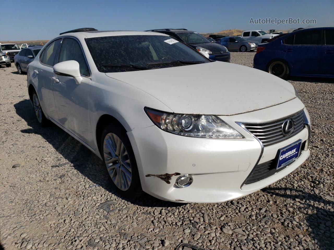 2013 Lexus Es 350 White vin: JTHBK1GG9D2078622