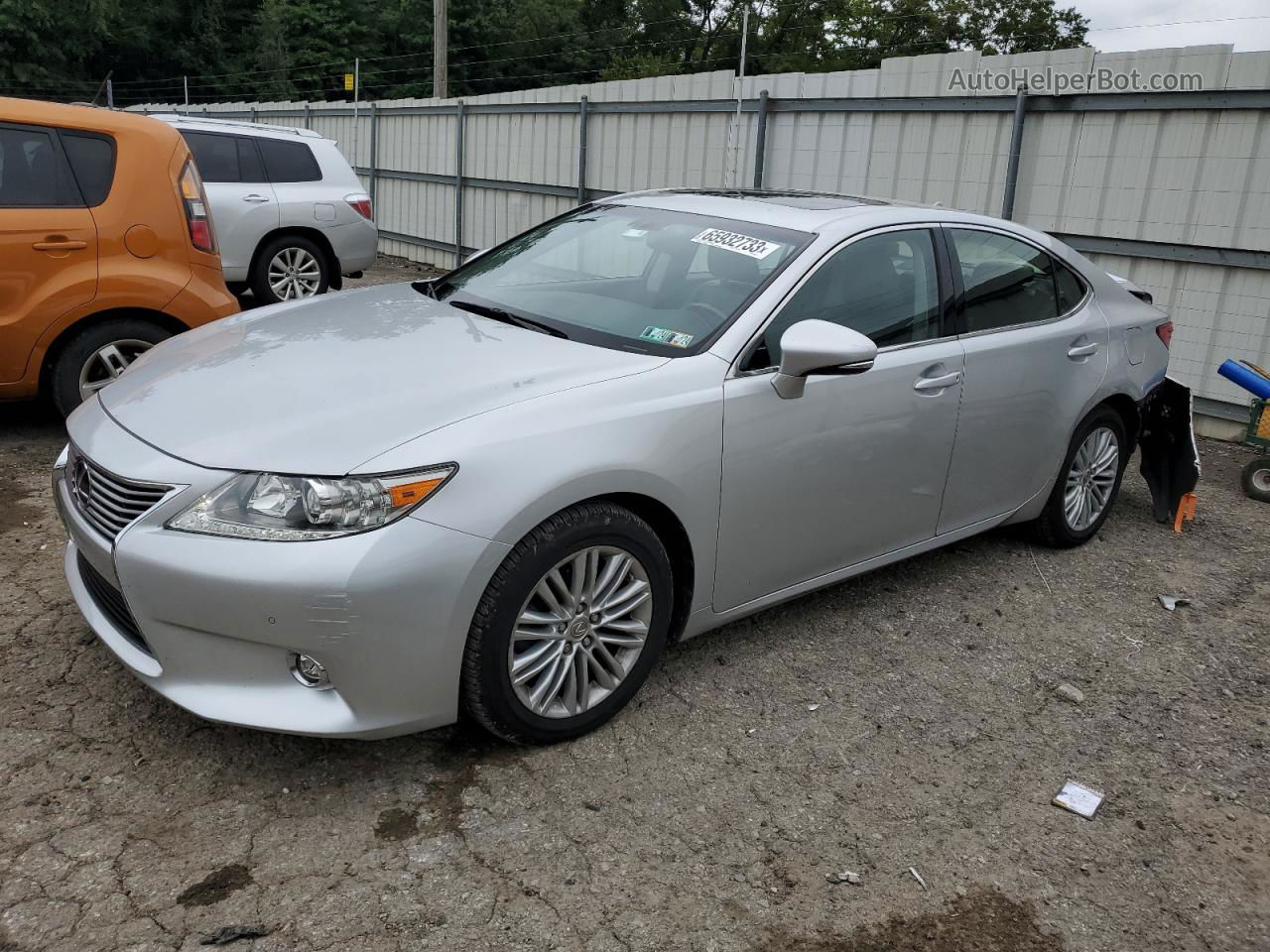 2014 Lexus Es 350 Silver vin: JTHBK1GG9E2090710