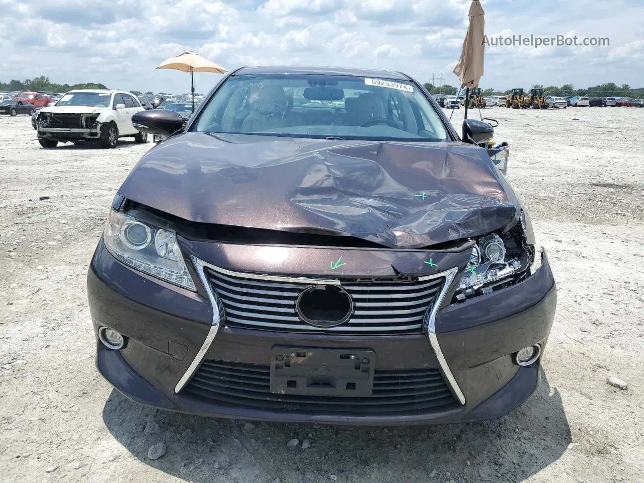 2014 Lexus Es 350 Фиолетовый vin: JTHBK1GG9E2104119