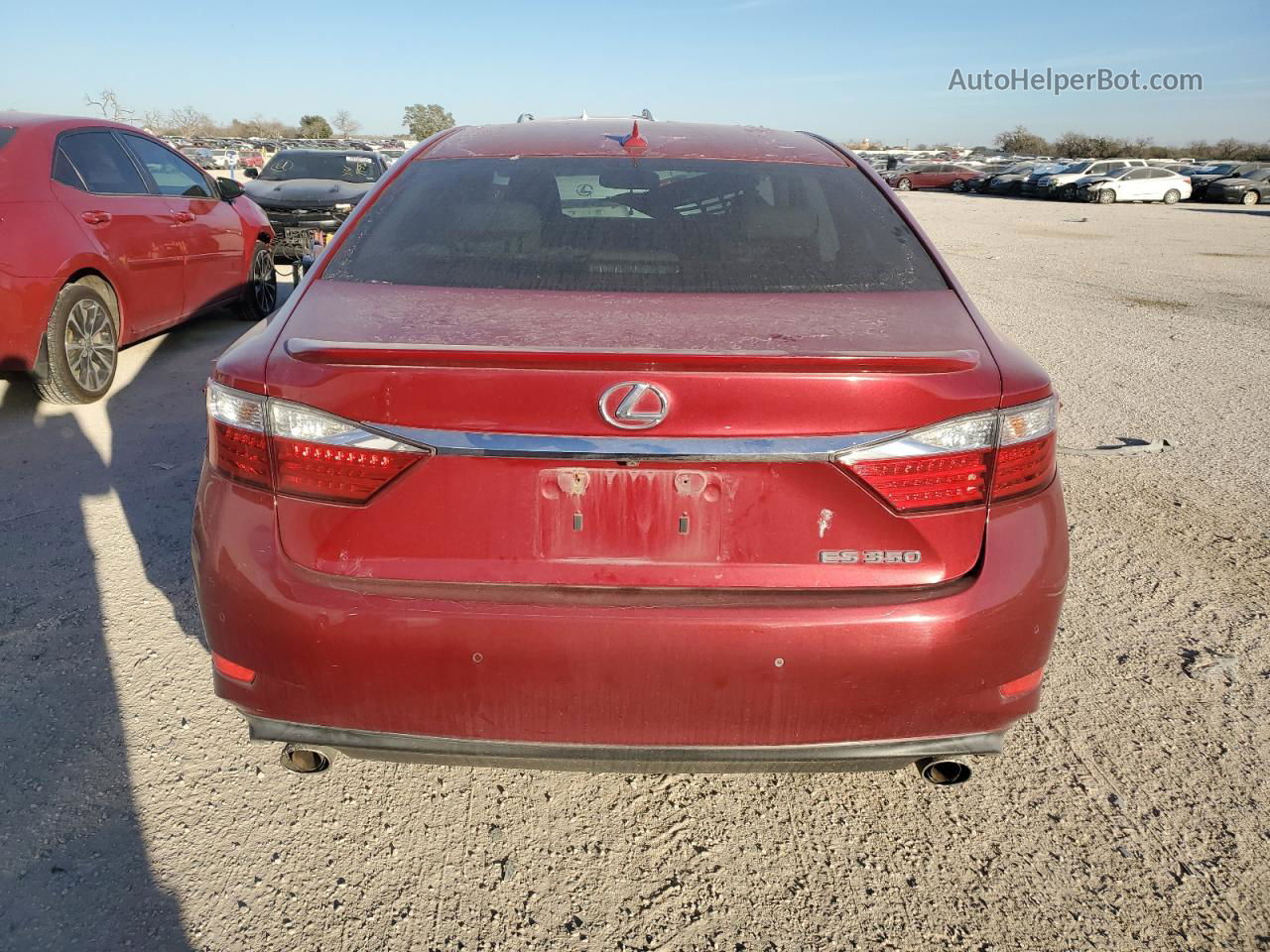 2014 Lexus Es 350 Red vin: JTHBK1GG9E2104167