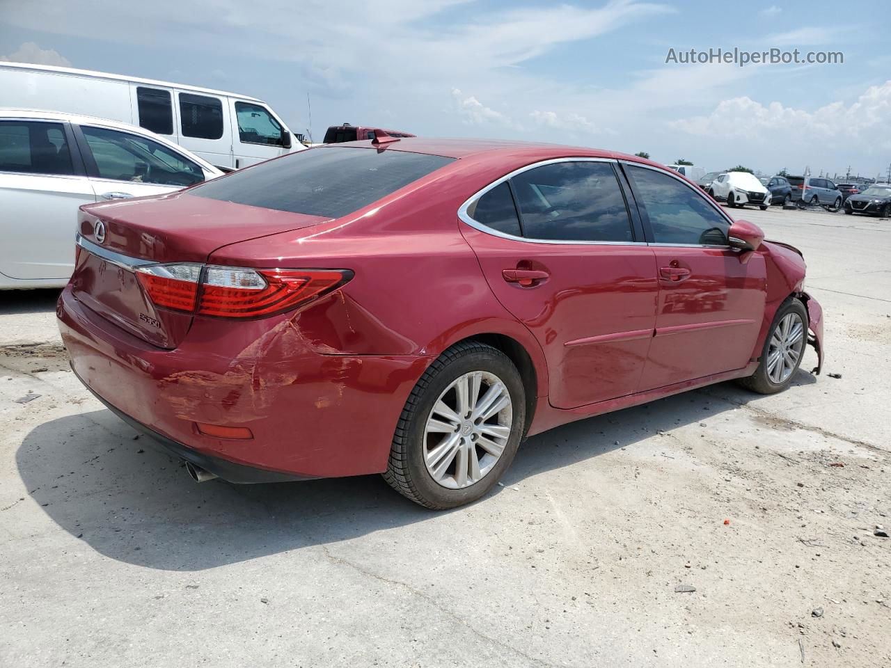 2014 Lexus Es 350 Red vin: JTHBK1GG9E2106825