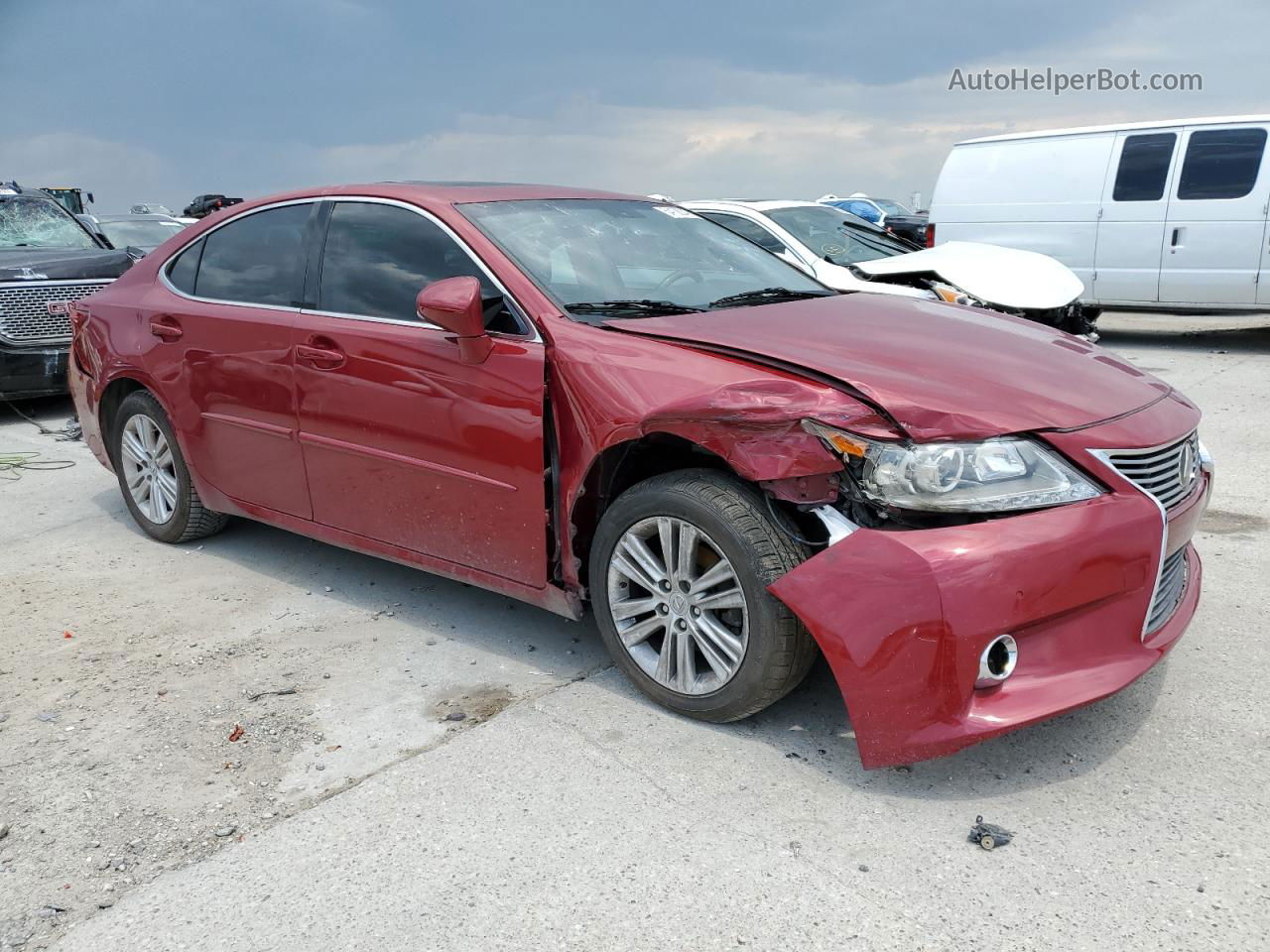 2014 Lexus Es 350 Red vin: JTHBK1GG9E2106825