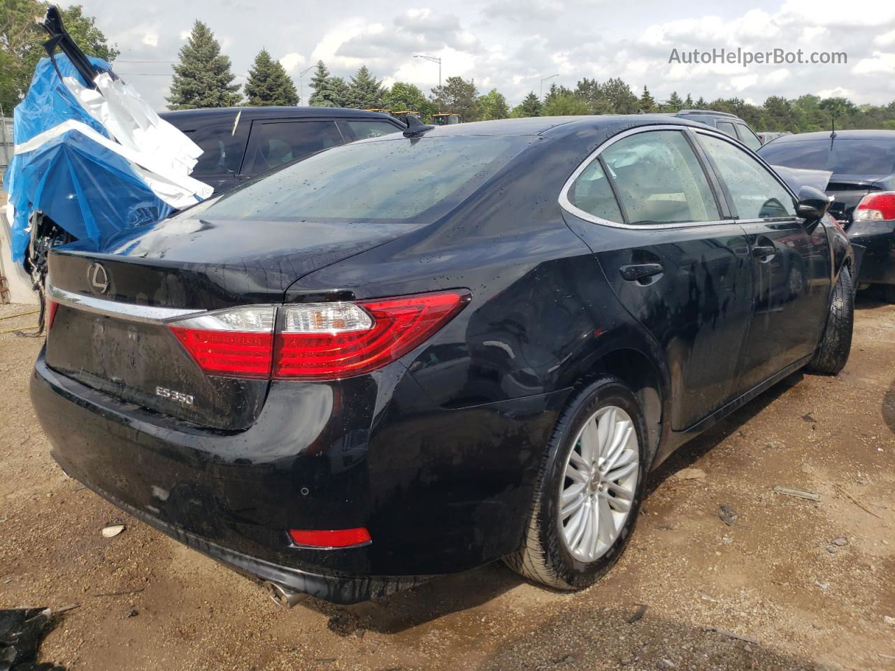 2014 Lexus Es 350 Black vin: JTHBK1GG9E2115735