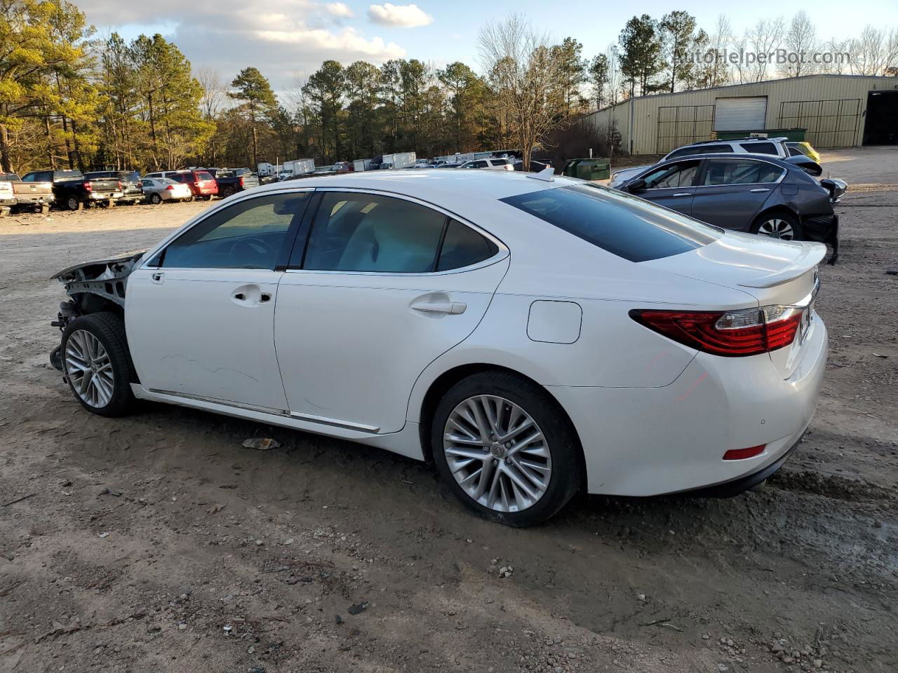 2014 Lexus Es 350 White vin: JTHBK1GG9E2116285