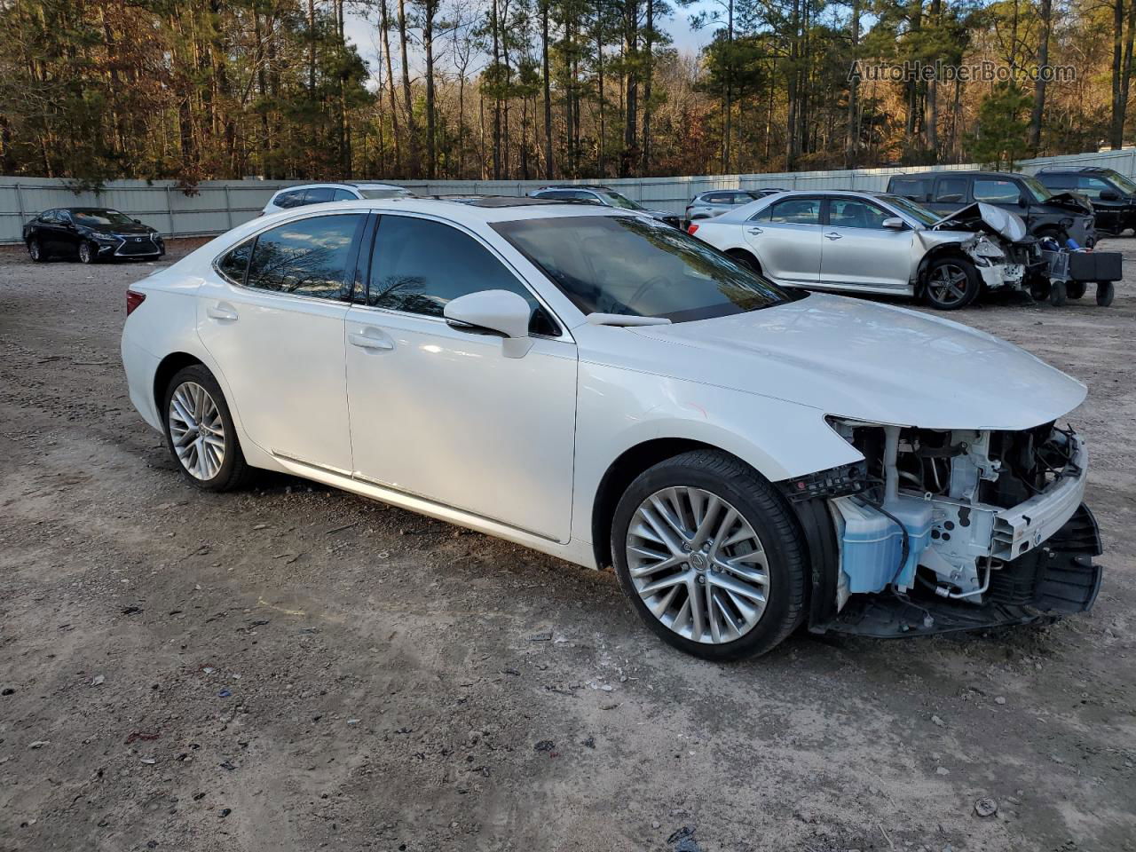 2014 Lexus Es 350 White vin: JTHBK1GG9E2116285