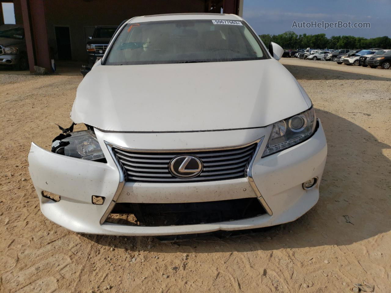 2014 Lexus Es 350 White vin: JTHBK1GG9E2135452