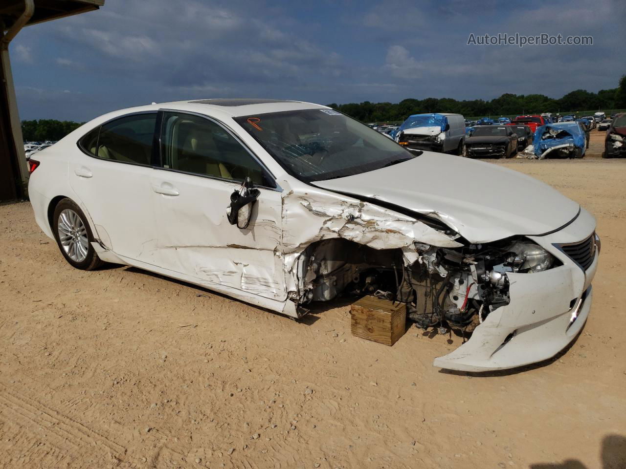 2014 Lexus Es 350 White vin: JTHBK1GG9E2135452