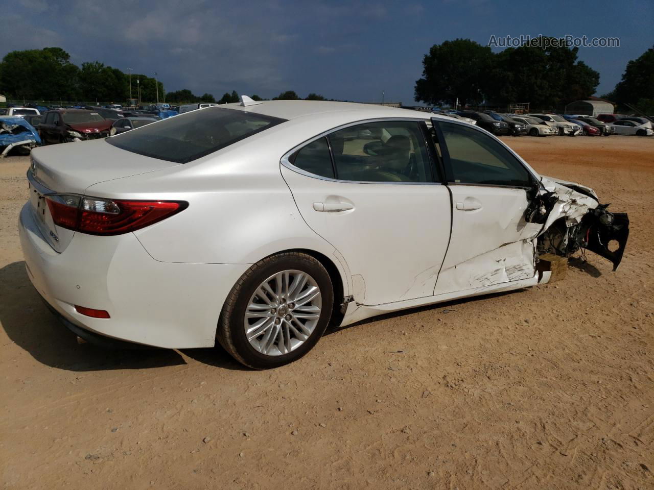 2014 Lexus Es 350 White vin: JTHBK1GG9E2135452