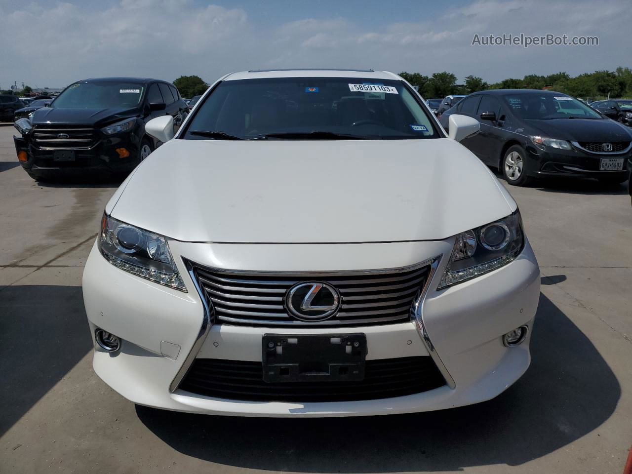 2015 Lexus Es 350 White vin: JTHBK1GG9F2173913