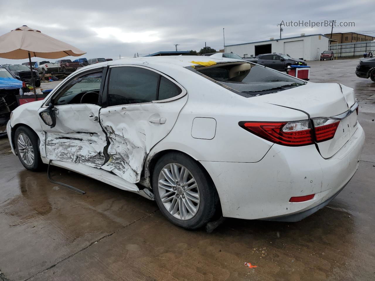 2015 Lexus Es 350 White vin: JTHBK1GG9F2178593