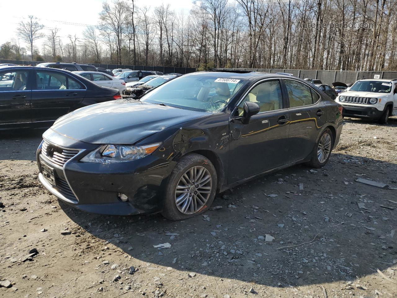 2015 Lexus Es 350 Черный vin: JTHBK1GG9F2181977