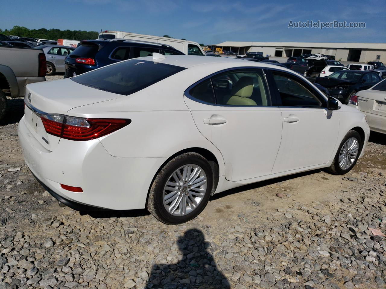 2015 Lexus Es 350 White vin: JTHBK1GG9F2206635