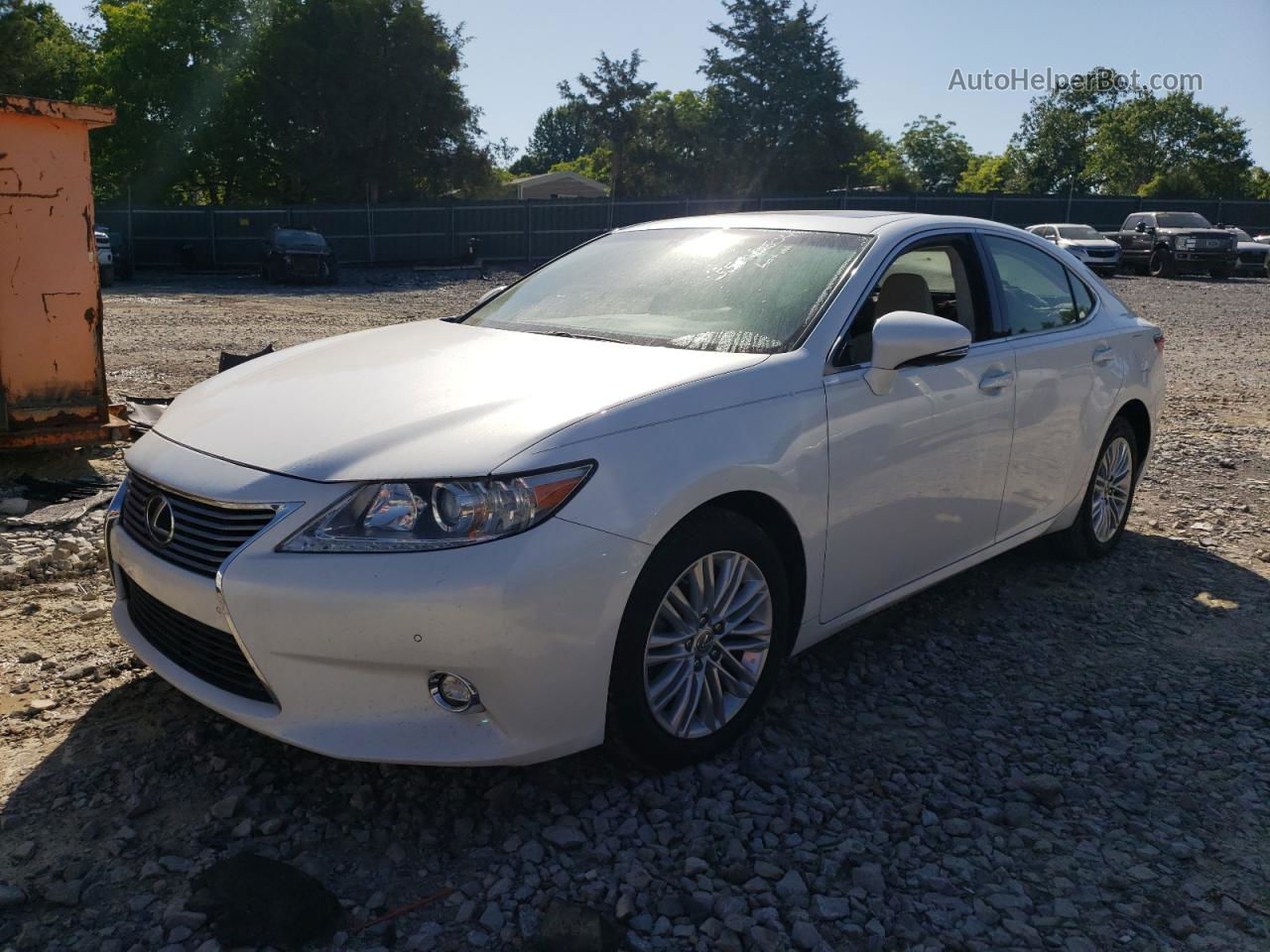 2015 Lexus Es 350 White vin: JTHBK1GG9F2206635