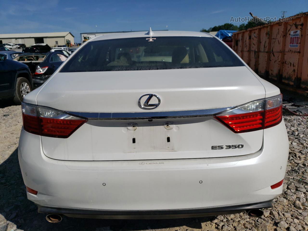 2015 Lexus Es 350 White vin: JTHBK1GG9F2206635