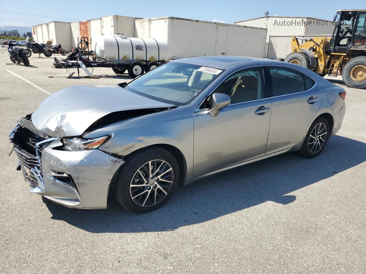 2016 Lexus Es 350 Silver vin: JTHBK1GG9G2218379