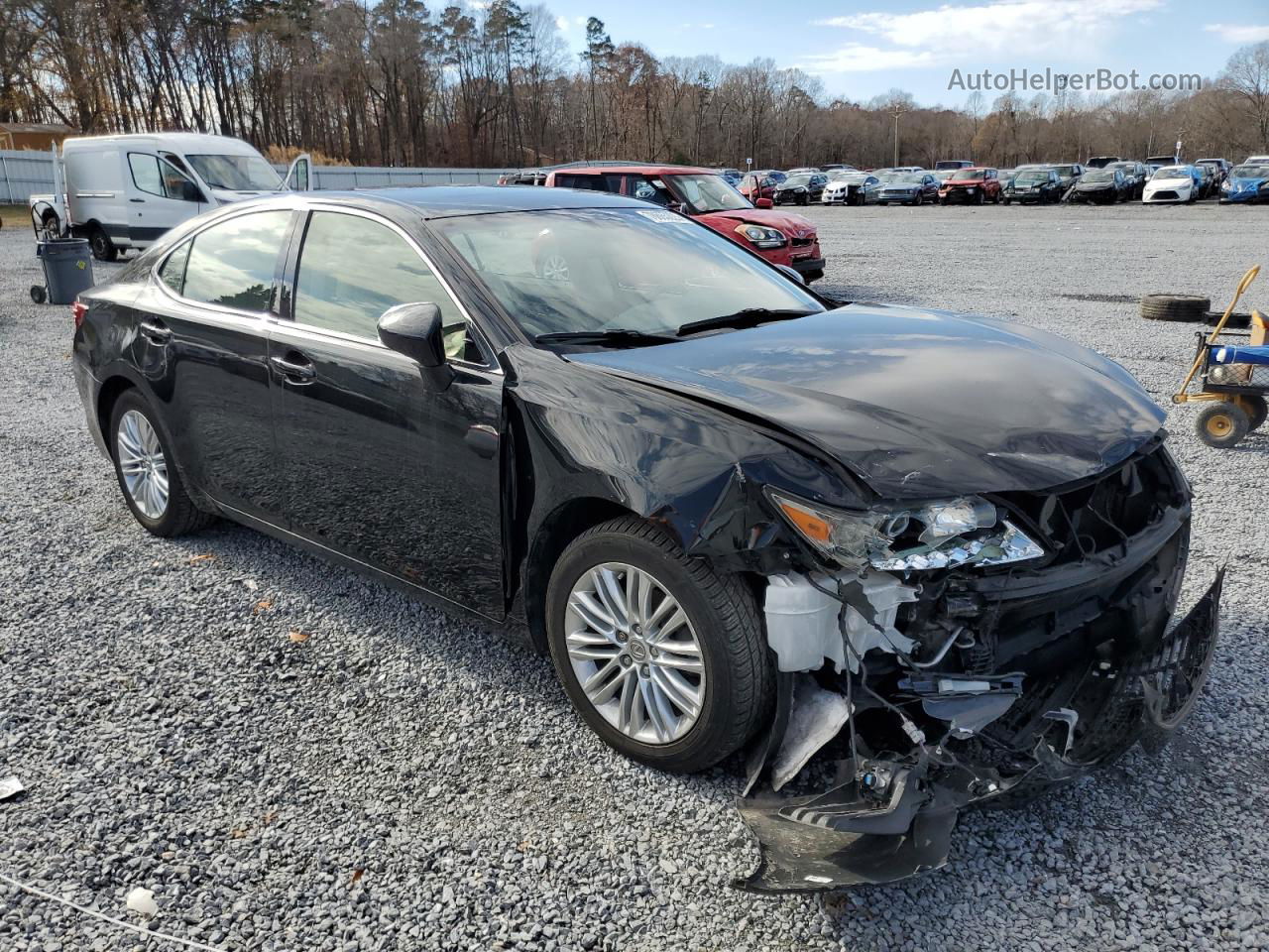 2013 Lexus Es 350 Black vin: JTHBK1GGXD2009146