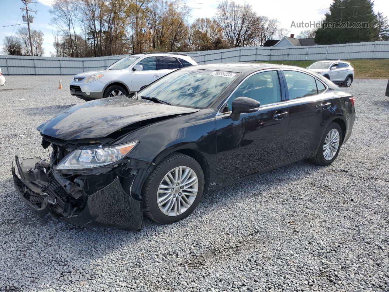 2013 Lexus Es 350 Black vin: JTHBK1GGXD2009146